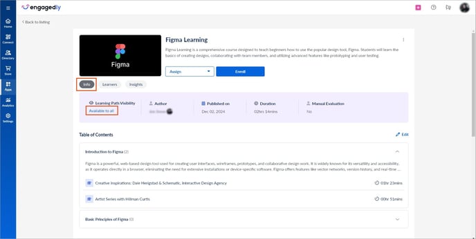 Publish learning path3