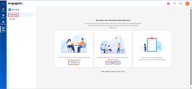 Schedule and manage one-on-one meetings1