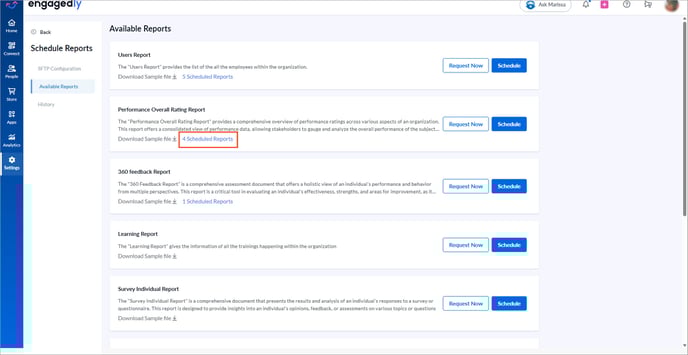 Schedule and manage reports2