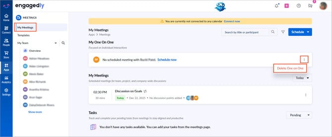 Schedule one-on-one meeting2