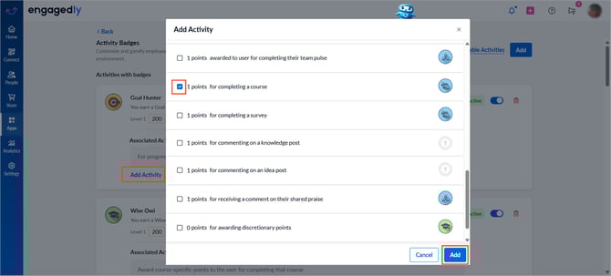 Set up activity badges4
