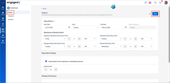 Set up and launch team pulse1