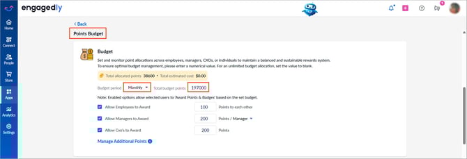 Set up points budgeting1