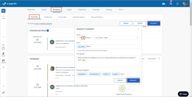 Share, request, and manage feedback3-2