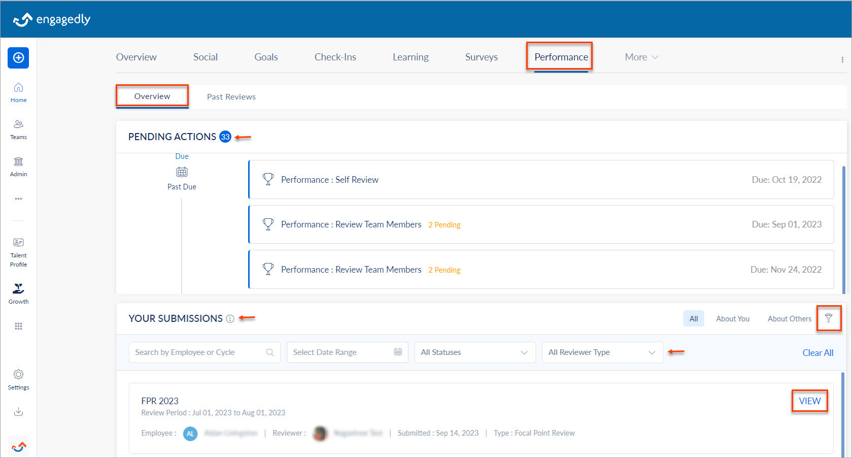 Performance user guide for employees