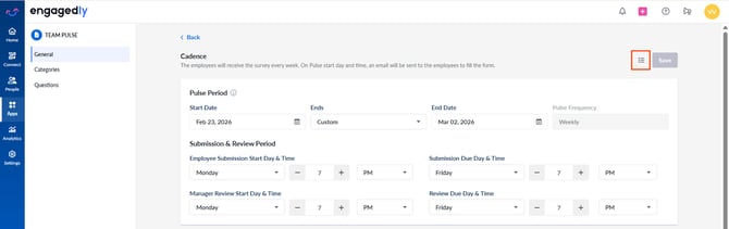 View audit logs in team pulse1
