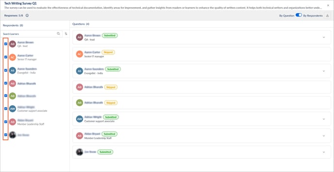 View employees survey responses3