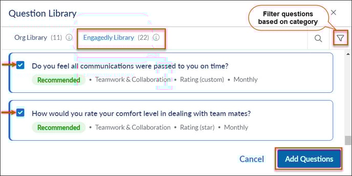 private question library 2-1